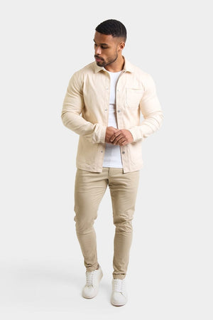 Utility Jacket in Ecru - TAILORED ATHLETE - ROW