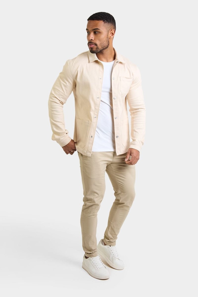 Utility Jacket in Ecru - TAILORED ATHLETE - ROW
