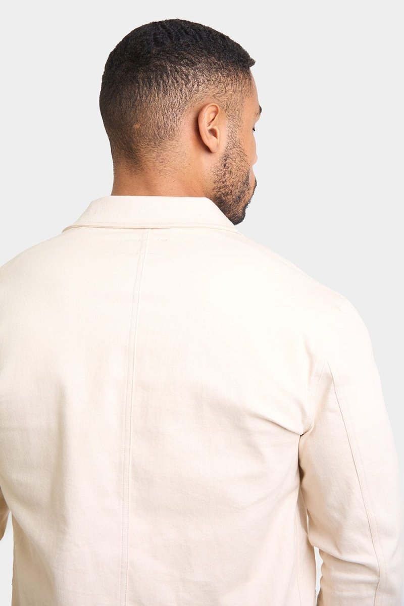 Utility Jacket in Ecru - TAILORED ATHLETE - ROW