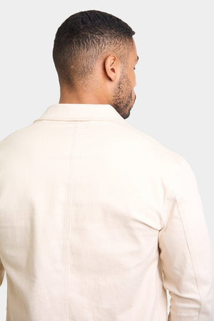 Utility Jacket in Ecru - TAILORED ATHLETE - ROW