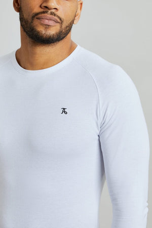 Pique T-Shirt (LS) In White - TAILORED ATHLETE - ROW