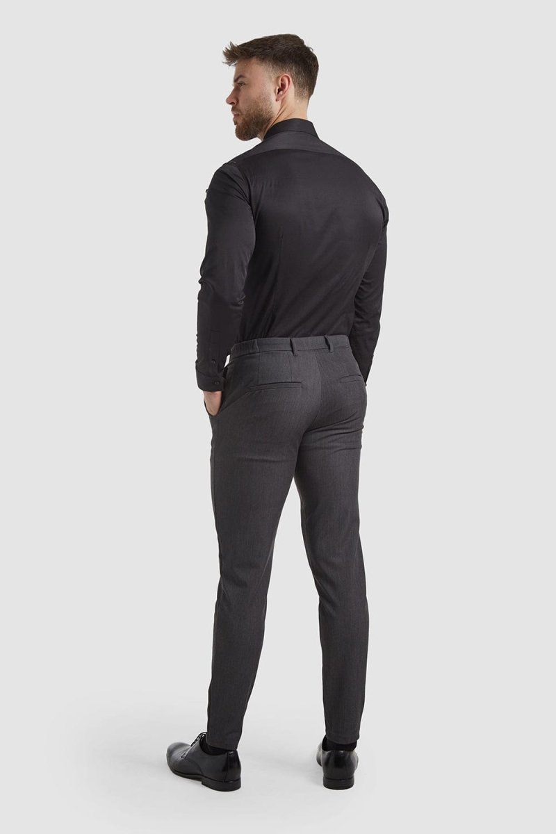 Muscle Fit Essential Trousers 2.0 in Charcoal - TAILORED ATHLETE - ROW